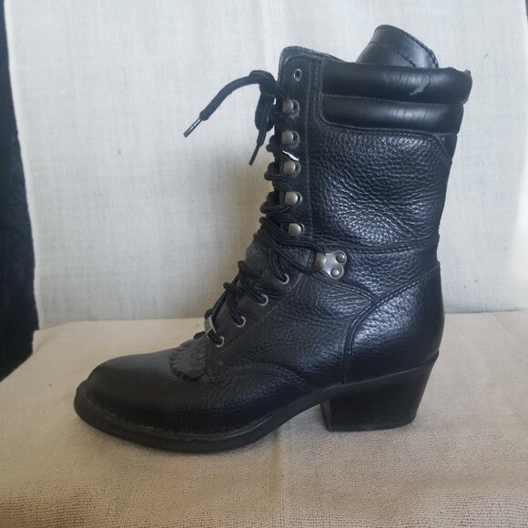 double-H Roper lace up Boots - Picture 3 of 9